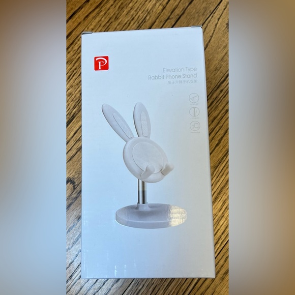 The Unbranded Brand Other - Cute Bunny Rabbit Phone Stand PINK Telescopes Tilts Rotates